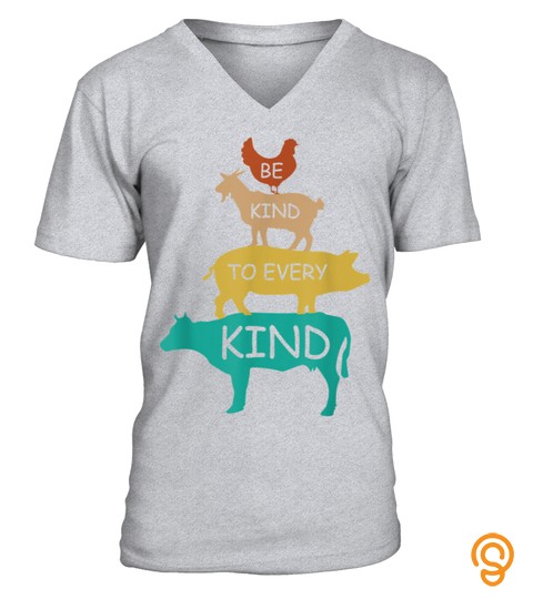 Be Kind To Every Kind Shirt Retro Vintage Vegetarian Vegan T Shirt