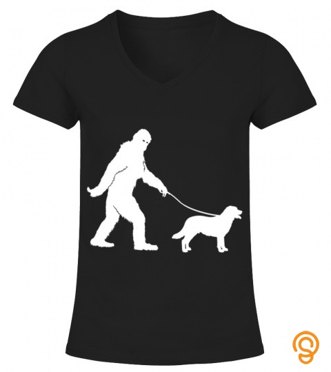 bigfoot sasquatch walking labrador dog lovers gift  