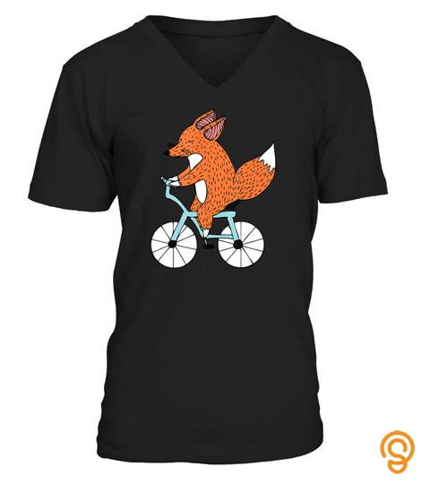 Funny Cycling Fox Tshirt  Cycologist Bike Bicycle Shirt