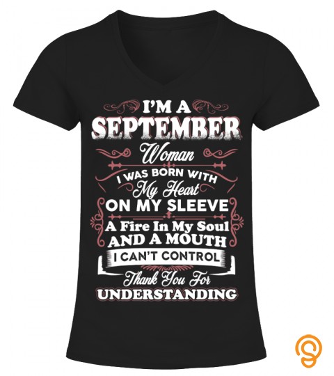 September Woman Fire In Soul T Shirt