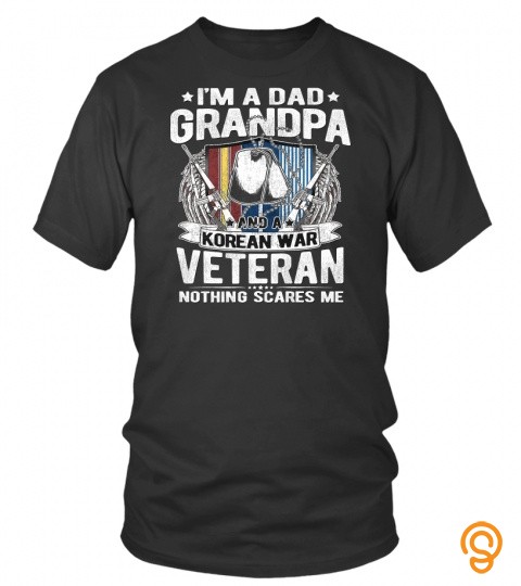 Mens A Dad Grandpa And A Korean War Veteran   Proud Korea Veteran Premium T Shirt