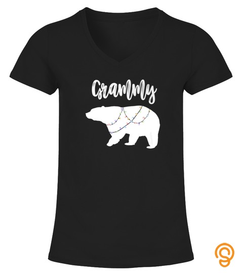 Grammy Bear Christmas Pajama Shirt Polar Bear String Lights Tshirt   Hoodie   Mug (Full Size And Color)