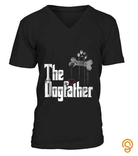 Mens The Dogfather Shirt Dad Dog T Shirt, Funny Father's Day Tee