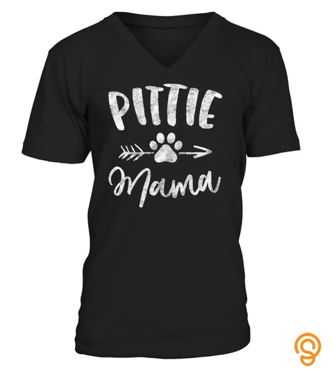 Pittie Mama Pitbull Lover Gifts Pit bull Dog Mom Mother T Shirt