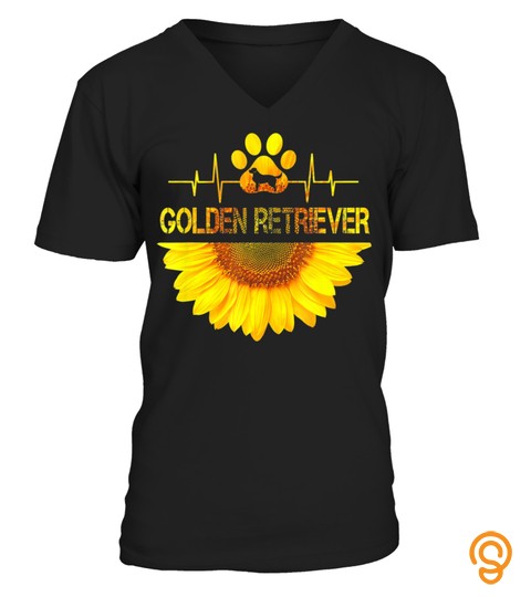 Sunflower Golden Retriever Dog Heartbeat