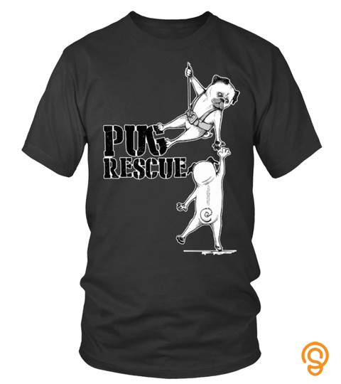 Pug Rescue Dogs Couple Animals Lover Protect Best Selling T Shirt