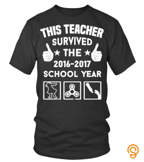 14.95$ This Teacher Survived The 2016 2017 School Year T Shirt