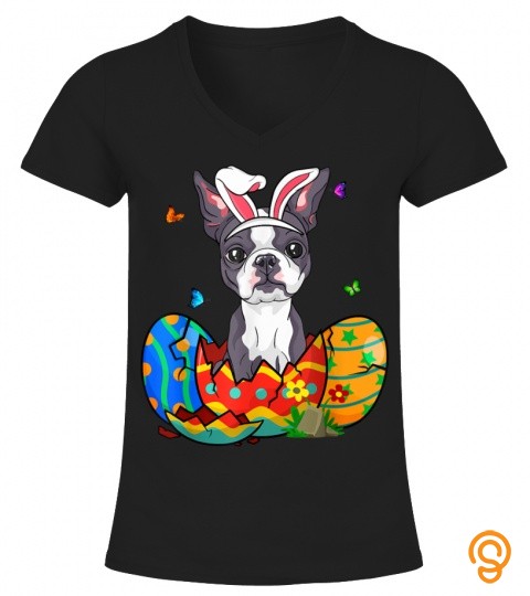 Easter Eggs French Bulldog Bunny Dog Gift Dog Dad Dog Mom T Shirt