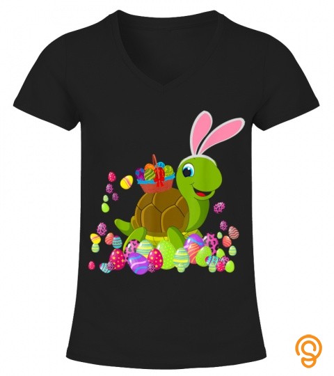 Easter Turtle Lover Bunny Turtle Holding Easter Egg T Shirt