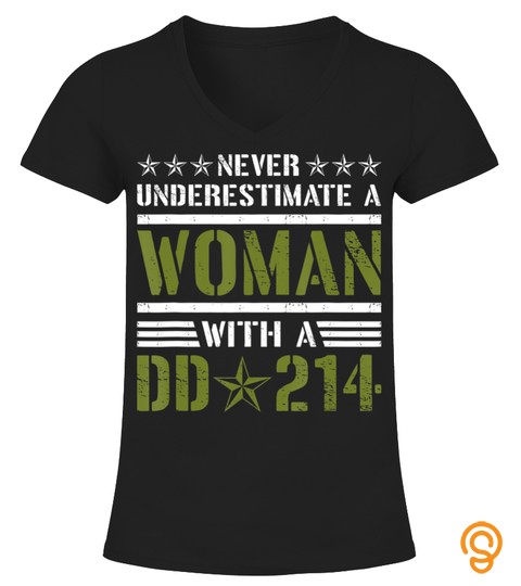 Women With Dd 214 Female Veterans Day T Shirt