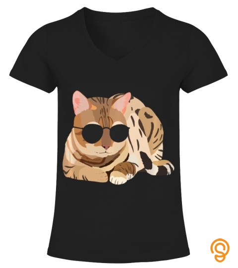 Cat with Sunglasses, Cool Cat, Cat Lover, Cat Mom, Cat Dad Long Sleeve T Shirt