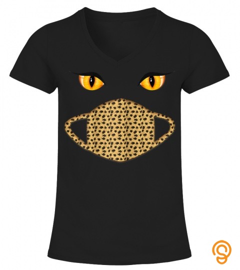 Halloween Cute Gift for Wife Teen Girl Cat with Mask Boo T Shirt