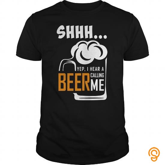Funky SHHH ... BEER CALLING ME Tee Shirts Design