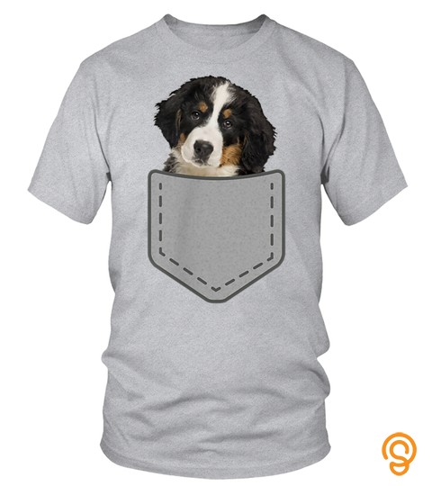 Dog Tshirt   Bernese Mountain Funny Dog In Your Pocket TShirt