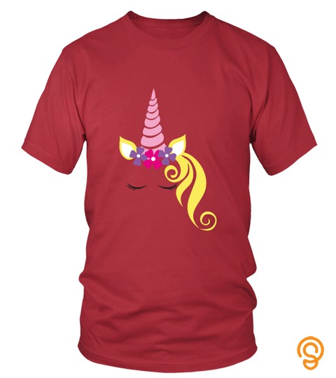 Cute Shy Unicorn Custom T Shirt Unisex
