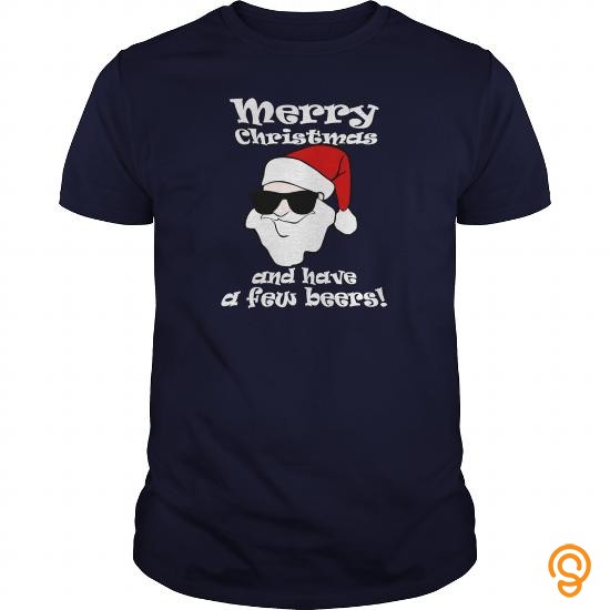 Sports Wear Awesome Santa wishes you beers Mens Premium TShirt T Shirts Clothing Brand