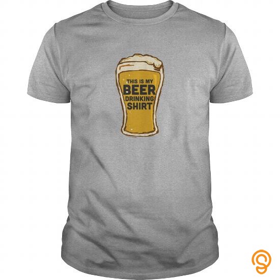 Standard-fit Beer Drinking Shirt Men's Premium T Shirt Tee Shirts Screen Printing
