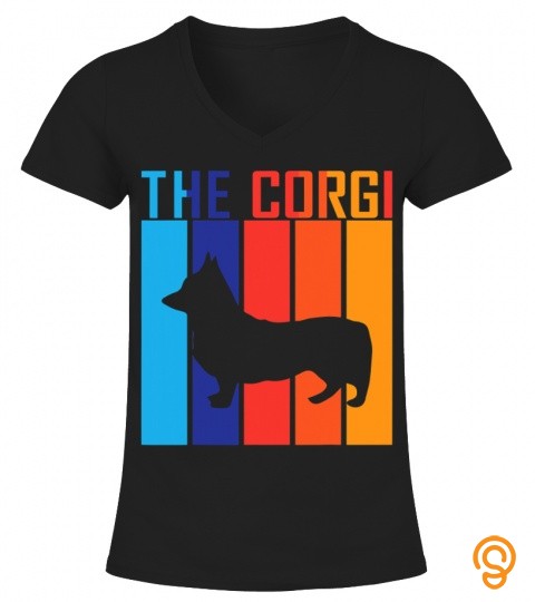 Vintage Cool Corgi Dog Retro Vintage Funny Corgi Loves T Shirt
