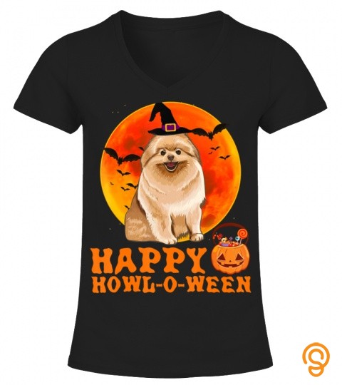 funny pomeranian dog halloween happy howl o ween 