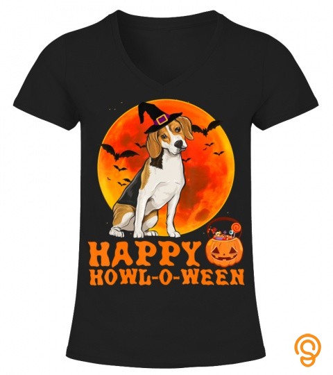 funny beagle dog halloween happy howl o ween 