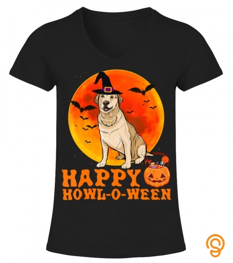 Funny Labrador Retriever Dog Halloween Happy Howl o ween T Shirt