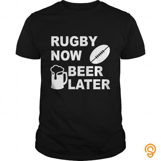 Popular rugby now beer later T Shirts Gift