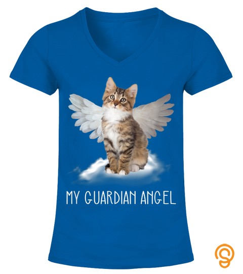 Cat Guardian Angel Wing Cloud Present T Shirt