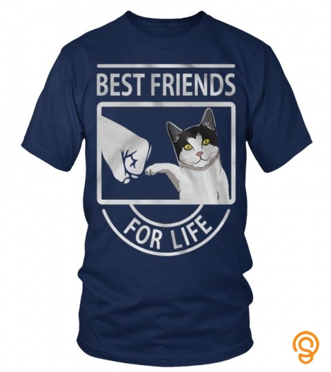 Best Friends T Shirt For Cats Lovers