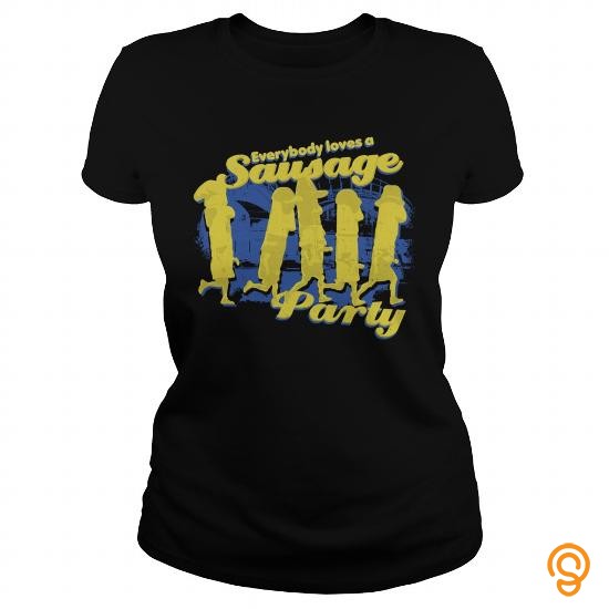Romantic EVERYBODY LOVES A SAUSAGE PARTY TShirts Mens Premium TShirt T Shirts Buy Online