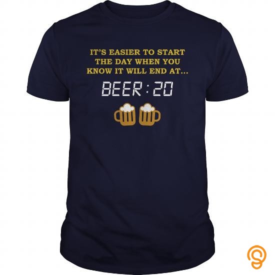Printed Easier To Start The Day T Shirts Gift