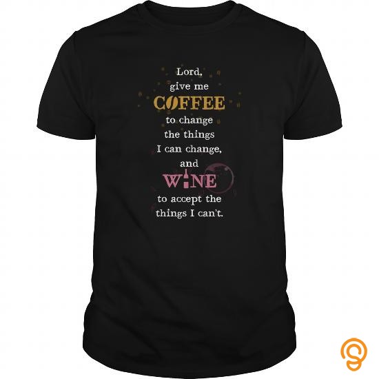 Personalised Coffee And Wine Tee Shirts Clothing Brand