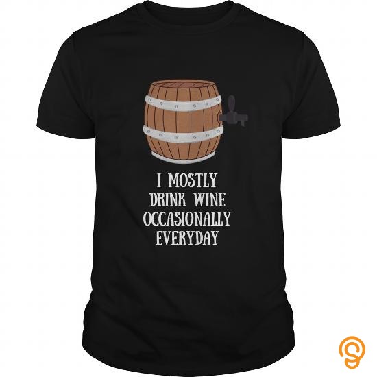 Silky Soft I Mostly Drink Wine Men's Tee Tee Shirts Review