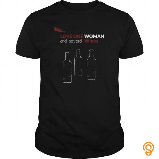 Premium Love one woman and several wines Men's T Shirt Tee Shirts Apparel
