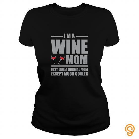 Clothing I'm A Wine Mom Great Gift For Any Wine Lover Mother Wine Fan Tee Shirts Sayings Women