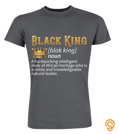Black King Definition Dashiki African Heritage Graduation T Shirt