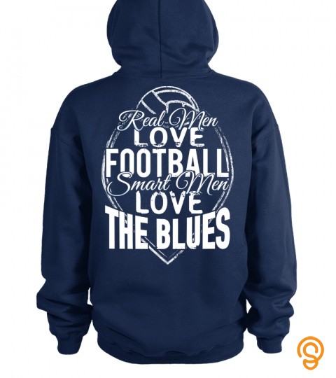 Real men love football love the blues