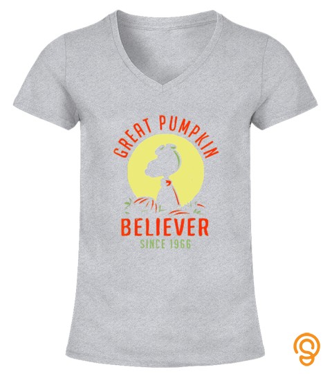 Peanuts Great Pumpkin Believer Since 1966 Halloween Gift T Shirt