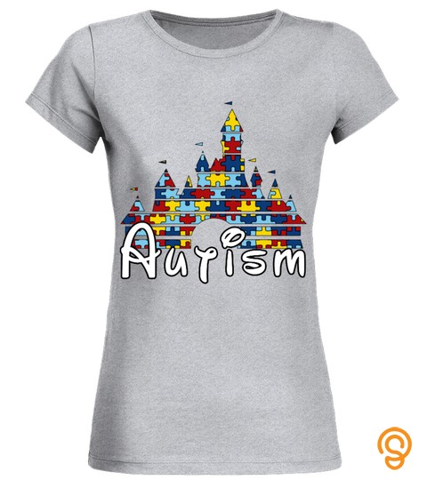Autism Awareness Disney Castle T Shirt