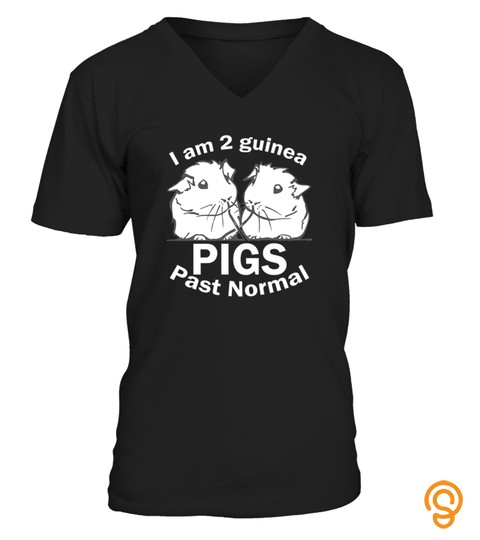 I Am Two Guinea Pigs Past Normal Shirt Funny Pet Tee
