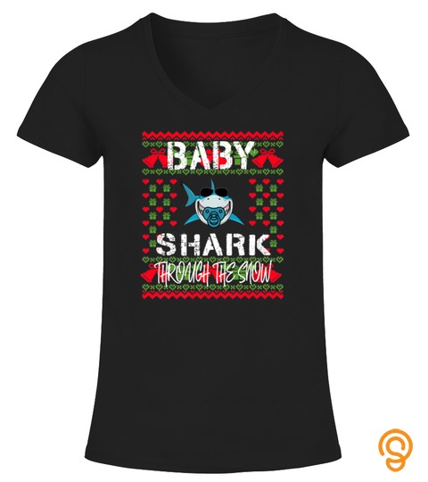 Baby Shark Matching Family Group Christmas Tshirt   Hoodie   Mug (Full Size And Color)
