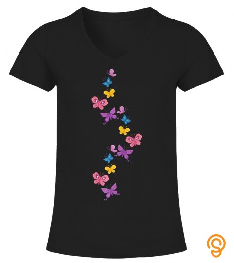 Mother's Day Love Spring Summer Butterfly Cute Women Girls Premium T Shirt