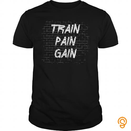 Fitted Train Pain Gain T Shirts Size Xxl