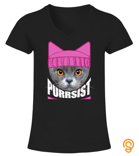 PURRSIST PUSSY CAT HAT TSHIRT RESIST PERSIST FEMINIST MARCH TSHIRT   HOODIE   MUG (FULL SIZE AND COLOR)