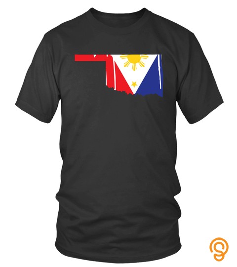 Oklahoma Filipino American State Pride Gift Flag Shirt