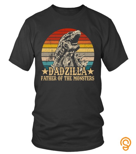 Vintage Dadzilla Father Of The Monsters Funny Father's Day Gift For Mom Mommy