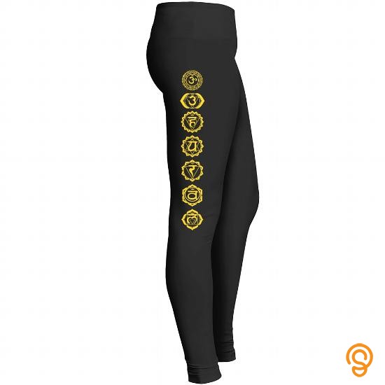 State-of-the-art Chakras Symbol Leggings Tee Shirts Screen Printing