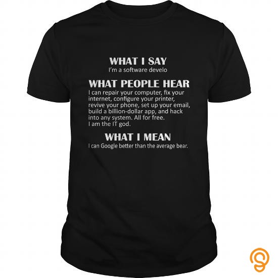 Cheery Funny T Shirt What I Say What People Hear What I Mean Gift Tee Shirts Sayings Women