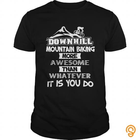 Classic Mountain Biking T Shirt Downhill Mountain Biking Awesome Tee T Shirts Buy Now