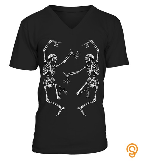 Dance Of Death Macabre Skeleton Tshirt Skull Halloween 2018