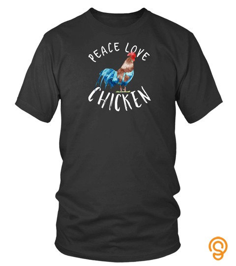 Chicken Peace Love Tshirt Hen Crazy Chicken Lady Lover Tshirt   Hoodie   Mug (Full Size And Color)